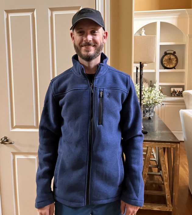 Jesse wearing jacket